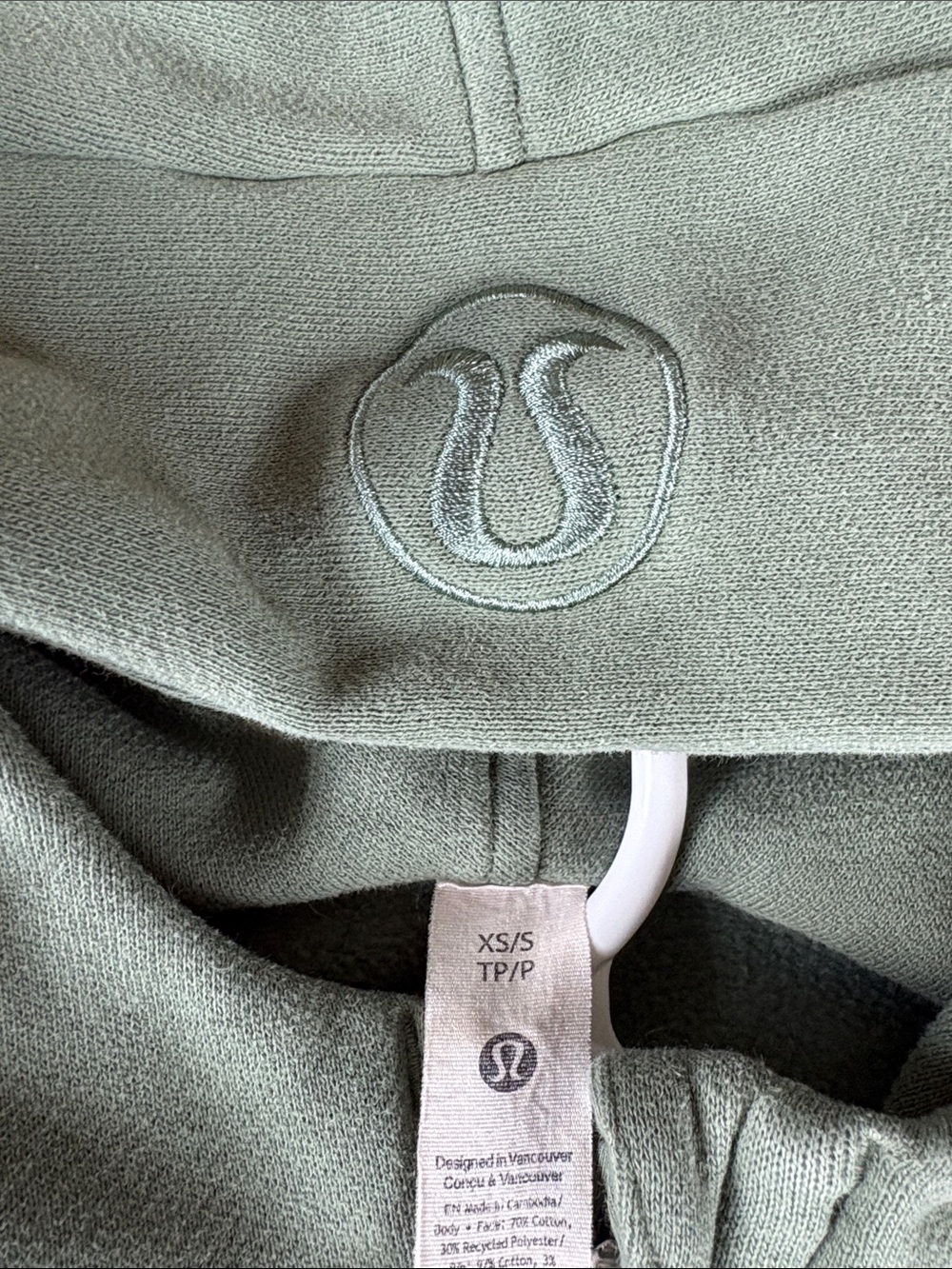 lululemon athletica hoodie in sage green